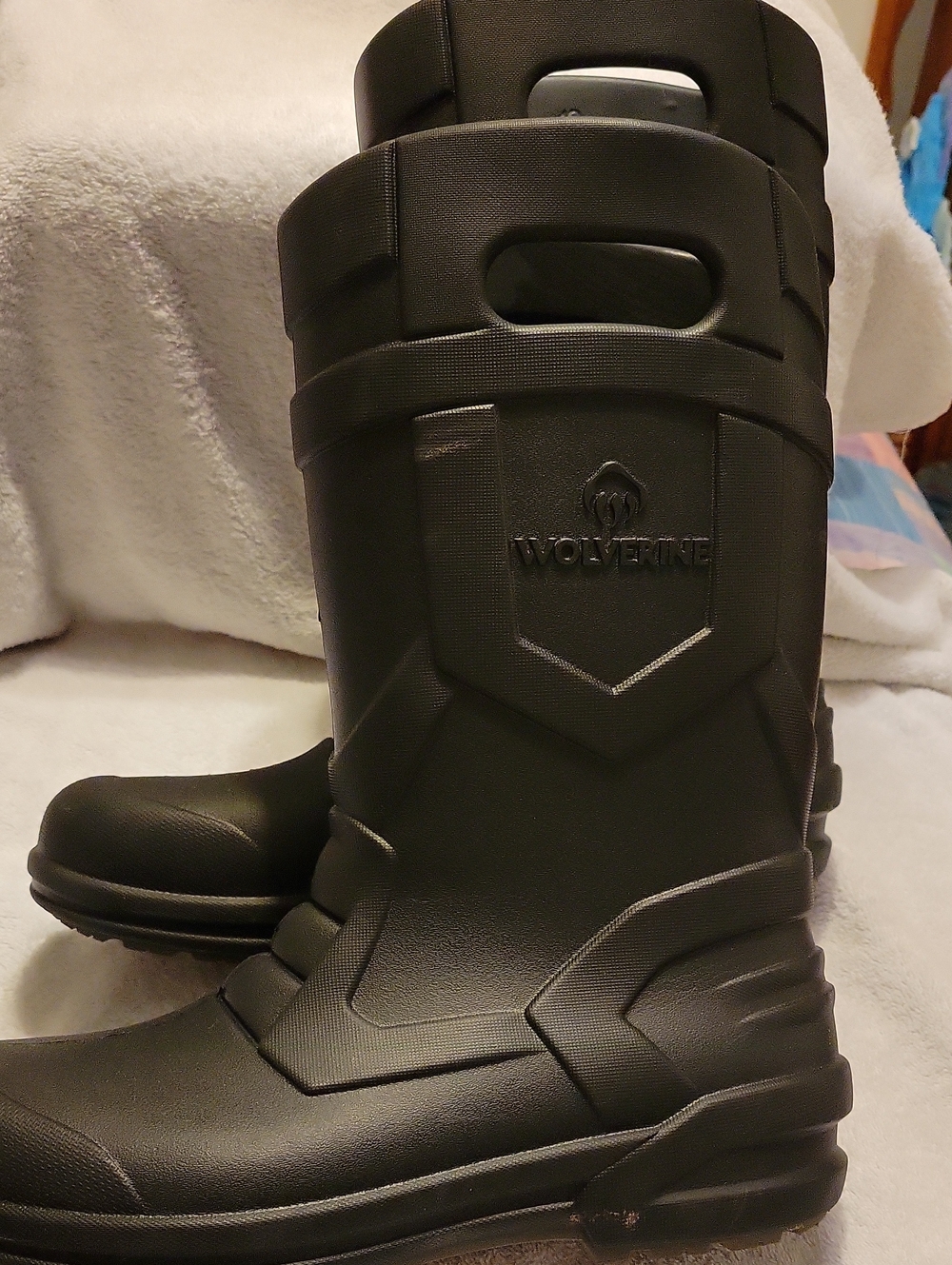 Wolverine Men's Black Waterproof Work Boots Size 12